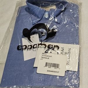 Appaman Standard Oxford Button Up Dress Shirt in True Blue, Size 2T, NEW!